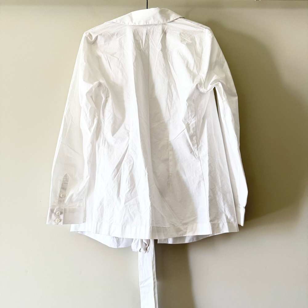 Cabi Highlife White‎ Wrap Shirt #6293 Size Medium - Picture 4 of 5